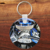 Chevelle Blue 1965 Sleutelhanger (Voorkant)