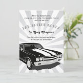 Chevelle Dad-chelor Party Uitnodiging (Staand voorkant)