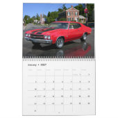 Chevelle Muscle Car Agenda Kalender (Jan 2027)