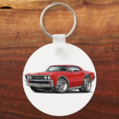 Chevelle Red Car 1967 Sleutelhanger (Voorkant)