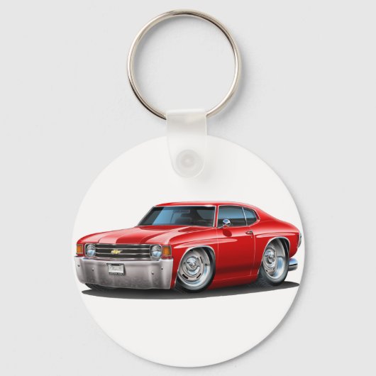 Chevelle Red Car 1971-72 Sleutelhanger (Voorkant)