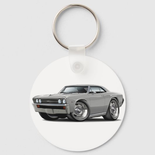 Chevelle Silver Car 1967 Sleutelhanger (Voorkant)