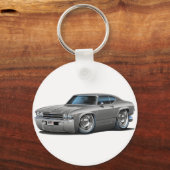 Chevelle Silver Car 1969 Sleutelhanger (Voorkant)