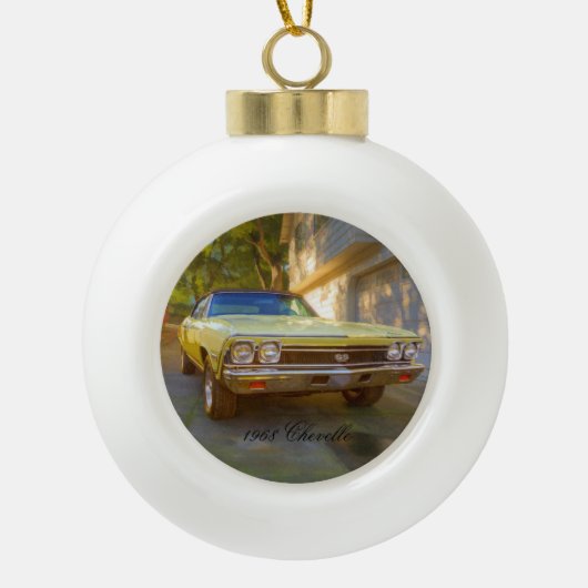 CHEVELLE SS 1968 KERAMISCHE BAL ORNAMENT (Voorkant)