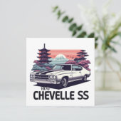 Chevelle SS 1970 Feestdagenkaart (Staand voorkant)