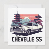 Chevelle SS 1970 Feestdagenkaart (Voorkant)