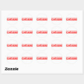 Chévere Stamp Ronde Sticker (Vel)