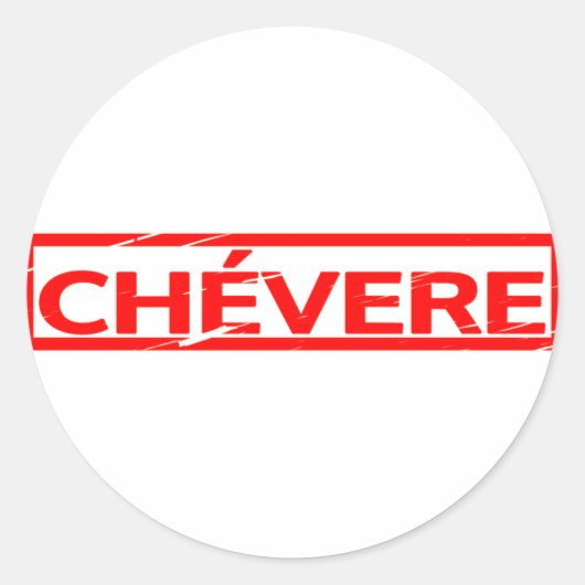 Chévere Stamp Ronde Sticker (Voorkant)