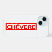 Chévere Stempel iPhone 15 Case (Achterkant horizontaal)