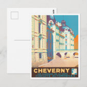 Cheverny France vintage Briefkaart (Voorkant / Achterkant)