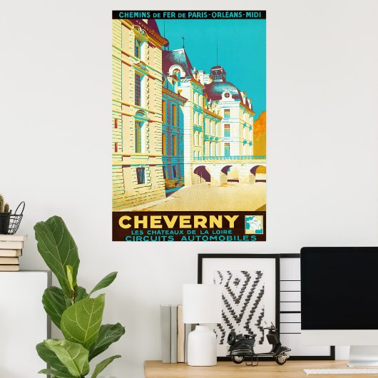Cheverny ~  Frans reizen Poster (Thuiskantoor)