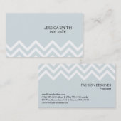 Cheveron Pattern lichtgrijze achtergrond Visitekaartje (Voorkant / Achterkant)