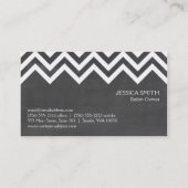 Cheveron Pattern Visitekaartje (Achterkant)
