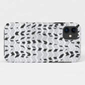 Cheveron Tiger Black en White Print Case-Mate iPhone Case (Achterkant (horizontaal))