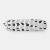 Cheveron Tiger Black en White Print Skateboard (Horizontaal)