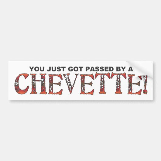 Chevette Bumpersticker (Voorkant)