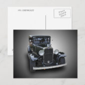 CHEVROLET 1931 BRIEFKAART (Voorkant / Achterkant)