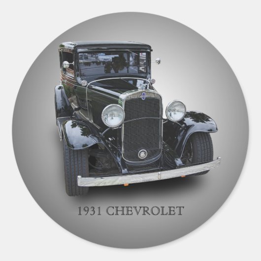 CHEVROLET 1931 RONDE STICKER (Voorkant)