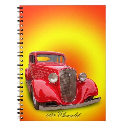 CHEVROLET 1934 NOTITIEBOEK (Voorkant)