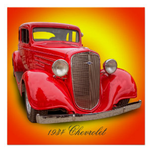 CHEVROLET 1934 POSTER