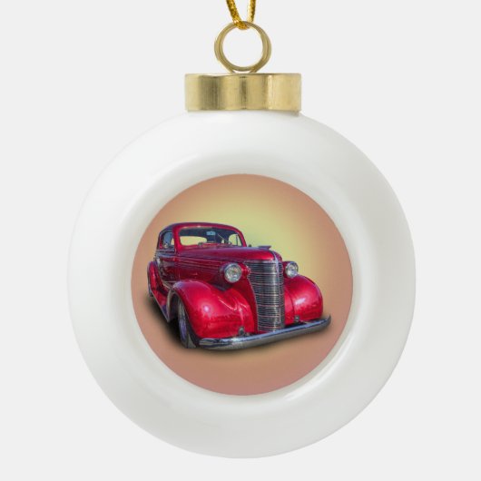 CHEVROLET 1938 KERAMISCHE BAL ORNAMENT (Voorkant)