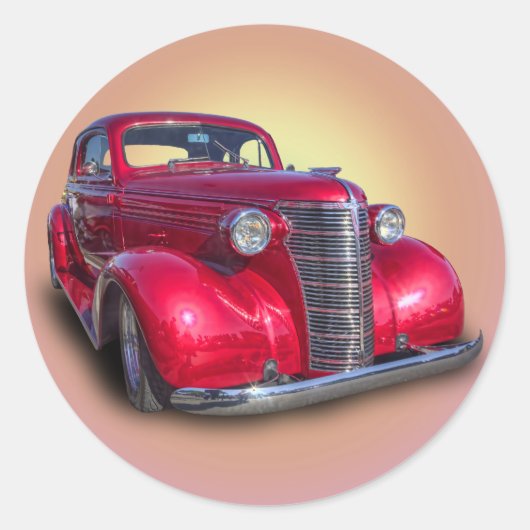 CHEVROLET 1938 RONDE STICKER (Voorkant)