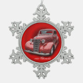 CHEVROLET 1938 TIN SNEEUWVLOK ORNAMENT (Voorkant)