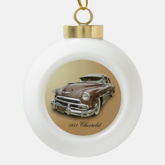 CHEVROLET 1951 KERAMISCHE BAL ORNAMENT (Voorkant)