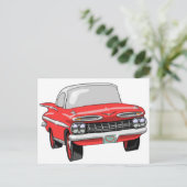 Chevrolet 1959 briefkaart (Staand voorkant)