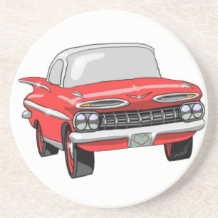 Chevrolet 1959 zandsteen onderzetter