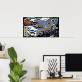 Chevrolet 3100 Lowrider Bomb Truck Poster (Thuiskantoor)