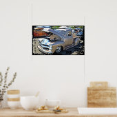 Chevrolet 3100 Lowrider Bomb Truck Poster (Keuken)