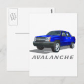 Chevrolet Avalanche Blue Briefkaart (Voorkant / Achterkant)