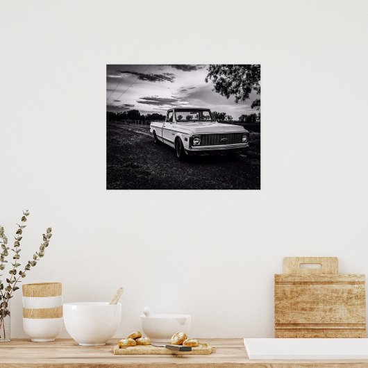 Chevrolet C10 Chevy Pickup Truck Poster (Keuken)