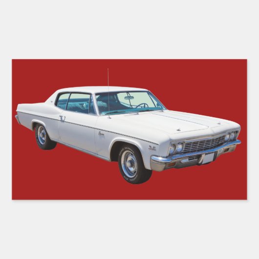 Chevrolet Caprice 427 Muscle Car Rechthoekige Sticker (Voorkant)