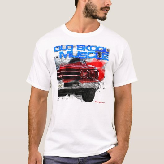 Chevrolet Chevelle Old Skool Muscula T-shirt (Voorkant)