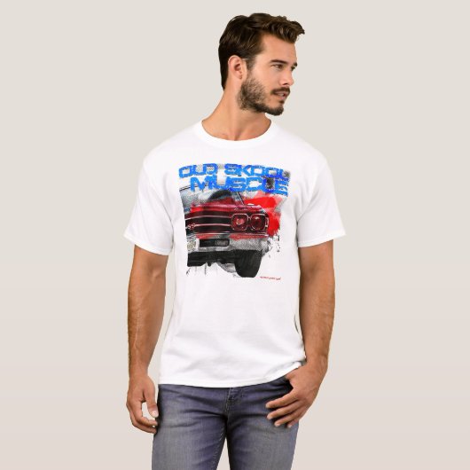 Chevrolet Chevelle Old Skool Muscula T-shirt (Voorkant volledig)