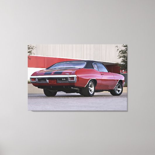 Chevrolet Chevelle SS 1970 Canvas Afdruk (Voorkant)
