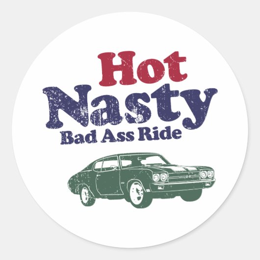 Chevrolet Chevelle SS 454 Ronde Sticker (Voorkant)