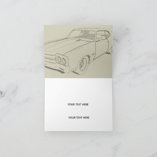 Chevrolet Chevelle SS Kaart (Binnen)