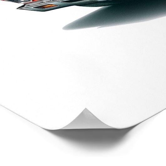 Chevrolet Chevelle SS Rood Poster (Hoek)