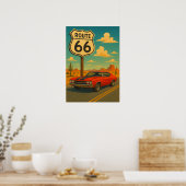 Chevrolet Chevelle SS - Route 66 Poster (Keuken)