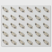 Chevrolet Chevette Vette beige retro klassieke aut Cadeaupapier (Vlak)