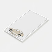 Chevrolet Chevette Vette beige retro klassieke aut Post-it® Notes (Schuin)