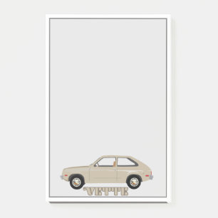 Chevrolet Chevette Vette beige retro klassieke aut Post-it® Notes