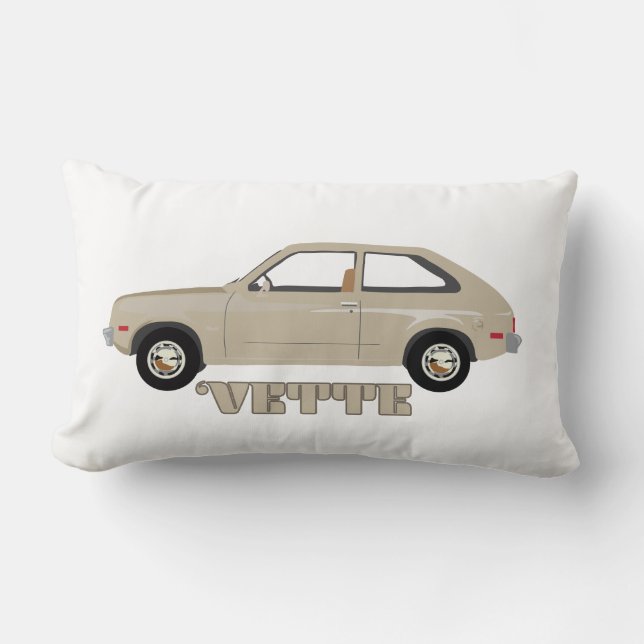 Chevrolet Chevette Vette retro beige klassieke aut Kussen (Voorkant)