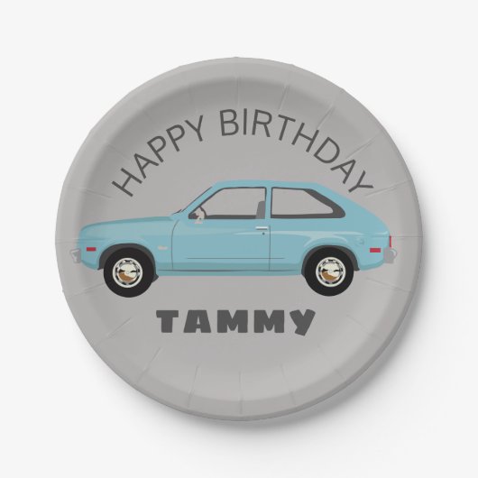 Chevrolet Chevette Vette retro klassieke auto Papieren Bordje (Voorkant)