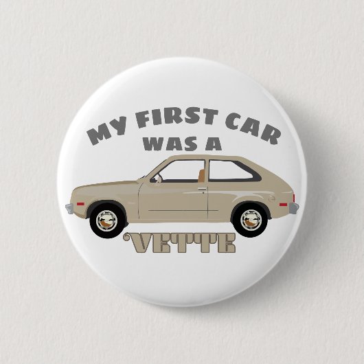 Chevrolet Chevette Vette retro klassieke auto Ronde Button 5,7 Cm (Voorkant)