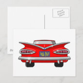 Chevrolet Chevy Impala pas in 1959 Briefkaart (Voorkant / Achterkant)