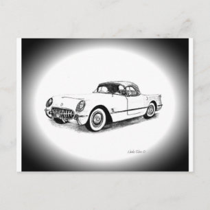 Chevrolet Corvette 1954 Briefkaart